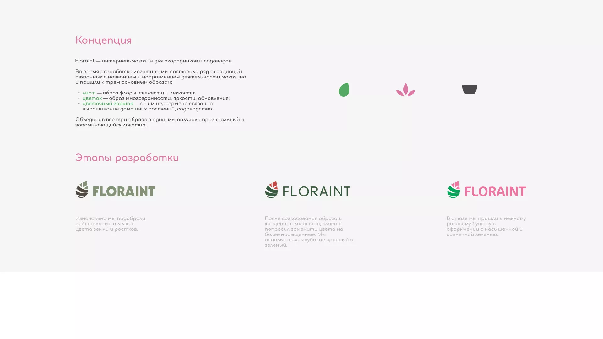 Создание логотипа и интернет-магазина «FLORAINT» в Новоржеве